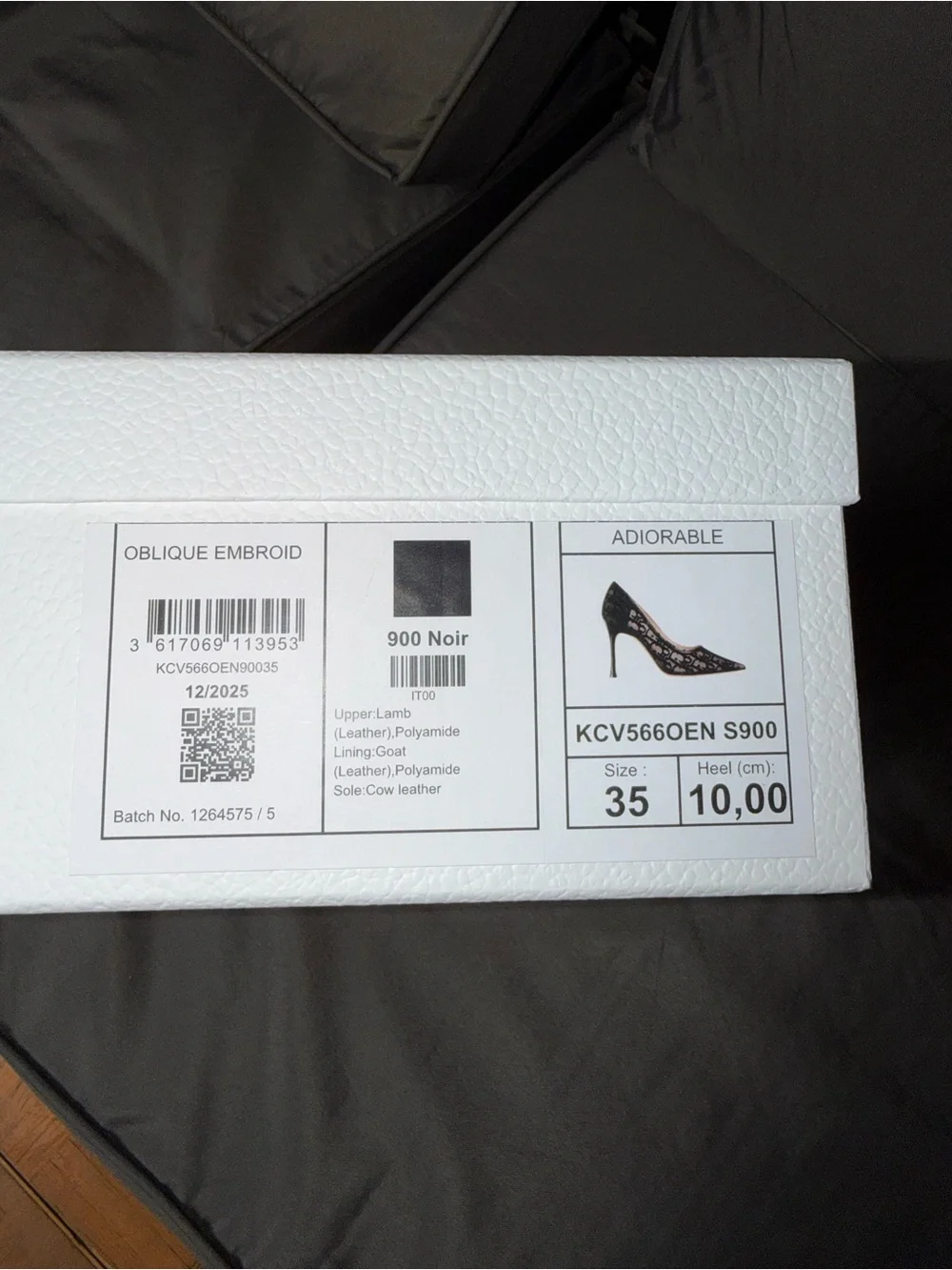 Christian Dior Black Lace Pointed-Toe Stiletto Pump